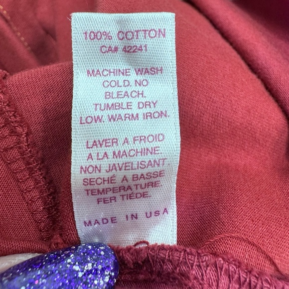 VELVET MEN BY GRAHAM & SPENCER MAROON RED SHORT SLEEVE COTTON BUTTON UP SHIRT - Picture 8 of 8